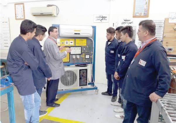 students in refrigeration class